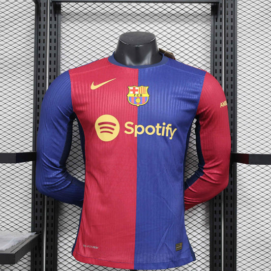 Voetbalshirt 24-25 Barcelona Lange Mouw
