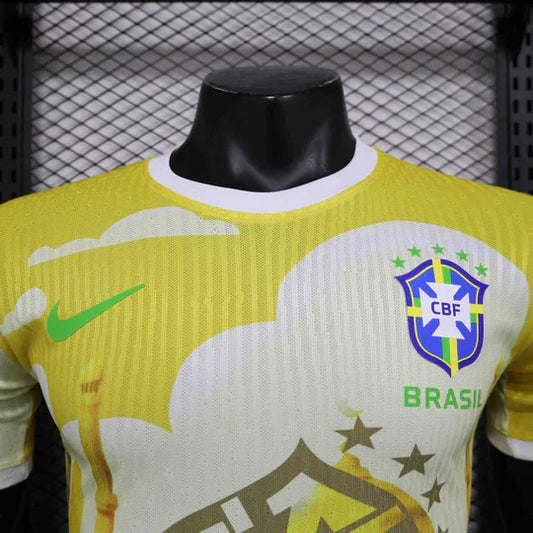 Fotballdrakt Brasil Konsept 2025 Gul