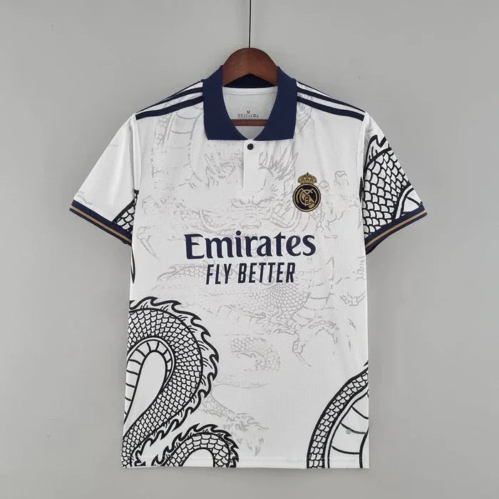 Voetbalshirt Real Madrid seizoen 2023-2024 speciale editie dragon wit