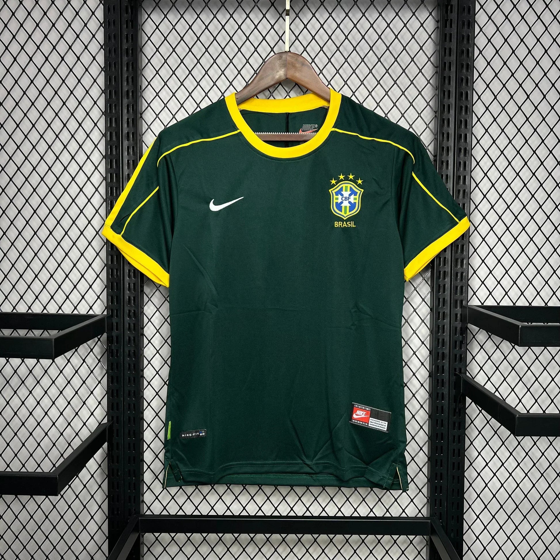 Voetbalshirt Brazilië Voetbal Retro 1998