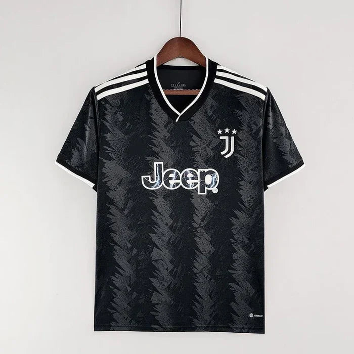 Voetbalshirt Juventus seizoen 2022-2023 uit away zwart