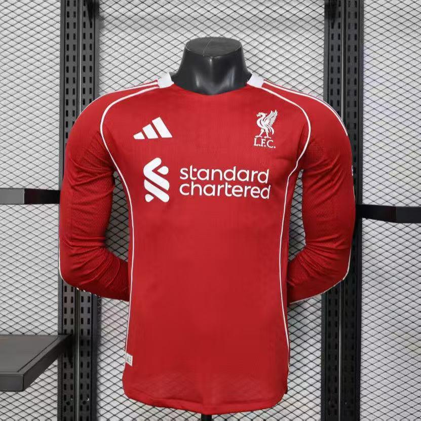 Voetbalshirt Liverpool lange mouw 2025-26