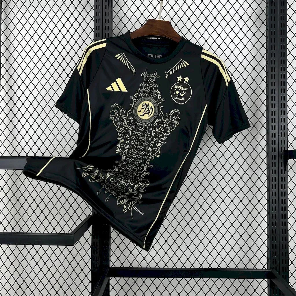 Voetbalshirt Algerije zwart 2025 2026