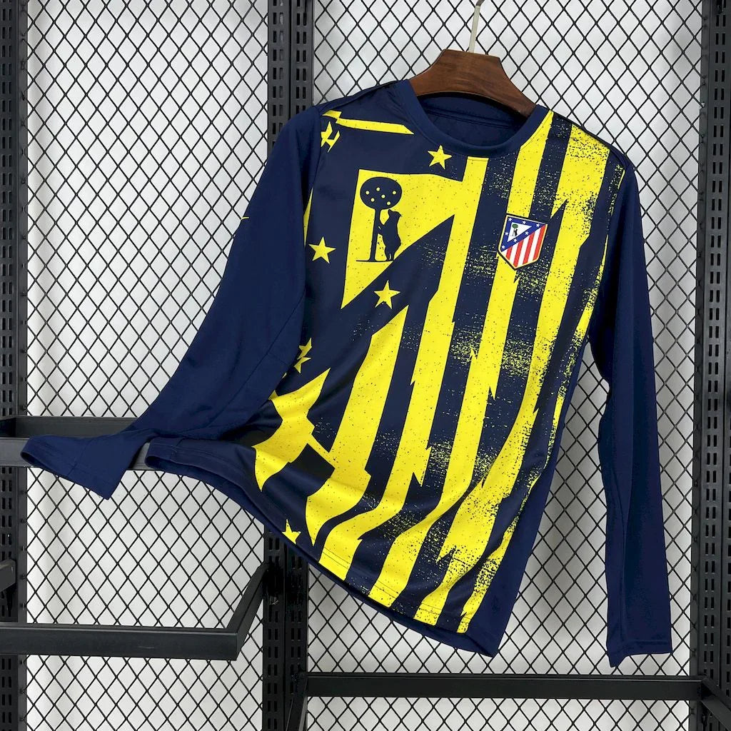 Voetbalshirt Atlético Madrid lange mouw 2025-26 training