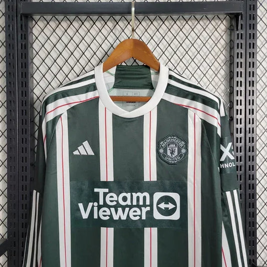 Fotballdrakt Manchester United borte 2023/24 langærmet