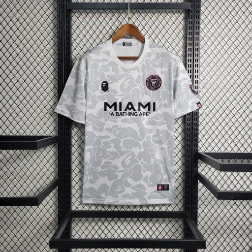 Voetbalshirt Inter Miami seizoen 2023-2024 gelimiteerde editie grijs