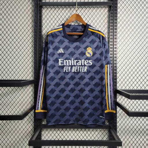 Voetbalshirt Real Madrid Uit2023 2024 lange mouw