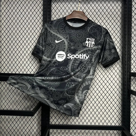 Voetbalshirt FC Barcelona zwart concept 2024 2025