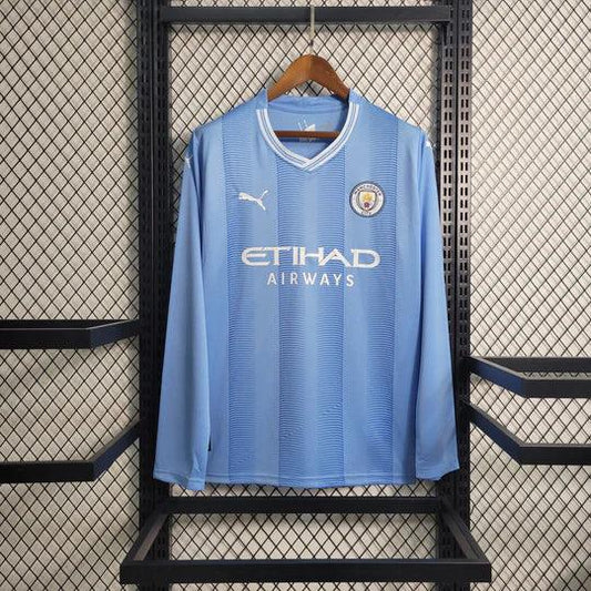 Voetbalshirt Manchester City 2023 2024 lange mouw