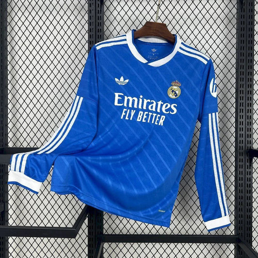 Voetbalshirt Real Madrid lange mouw 2025-26