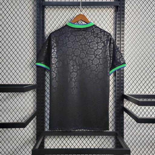 Fotballdrakt Brasil 22/23 Leopard Svart