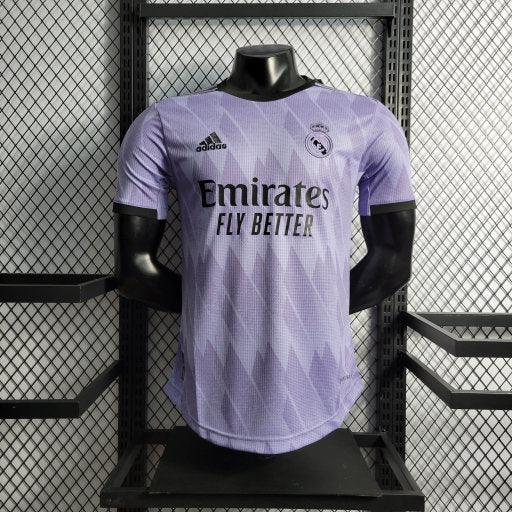 Voetbalshirt Real Madrid seizoen 2022-2023 uit away paars