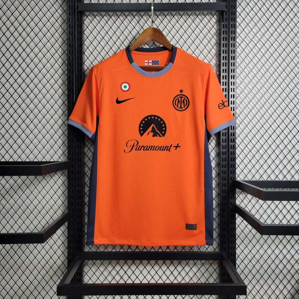 Voetbalshirt Inter Milan  Voetbal Third Oranje 2023 2024
