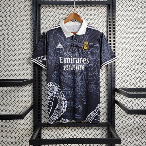 Voetbalshirt Real Madrid seizoen 2023-2024 speciale editie dragon zwart