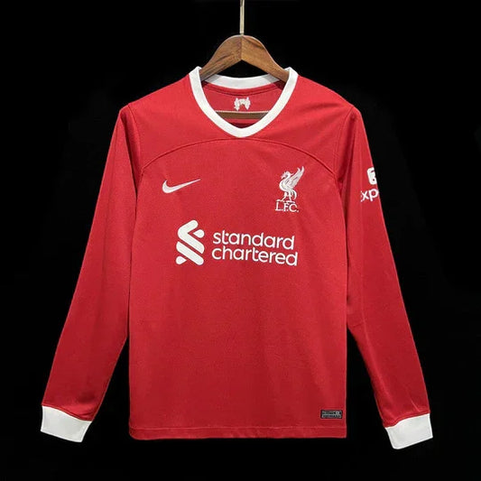 Voetbalshirt Liverpool 2023 2024 lange mouw