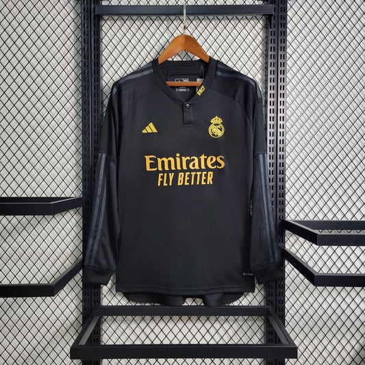 Voetbalshirt Real Madrid lange mouw 2023-24