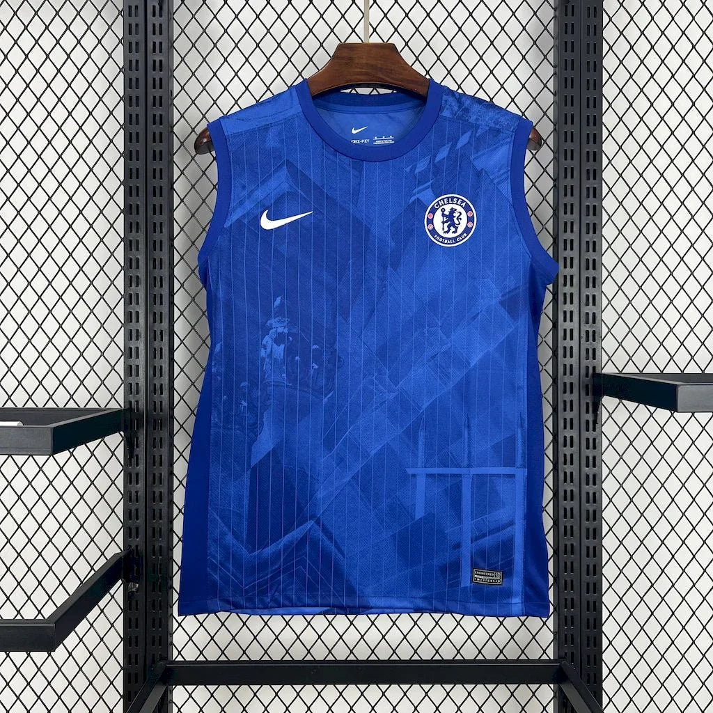 Voetbalshirt Chelsea mouwloos 2025-26