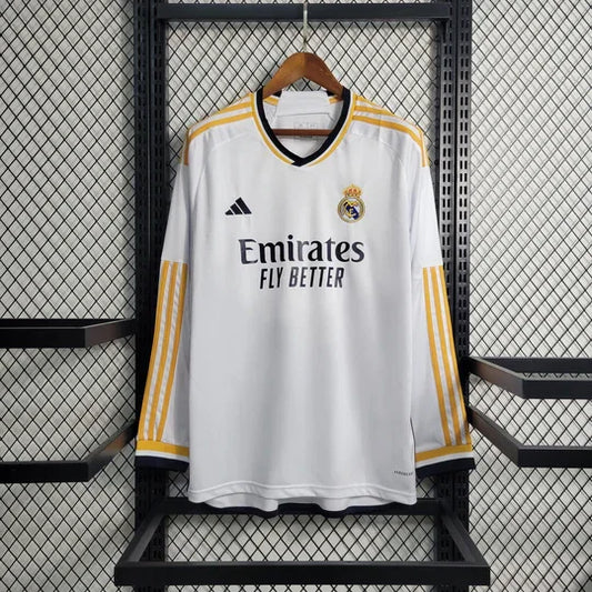 Voetbalshirt Real Madrid 2023 2024 lange mouw