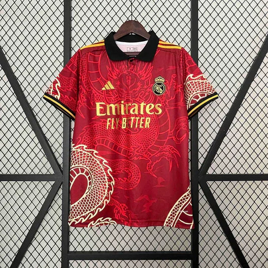 Voetbalshirt 2024/25 Real Madrid Concept Dragon Rood
