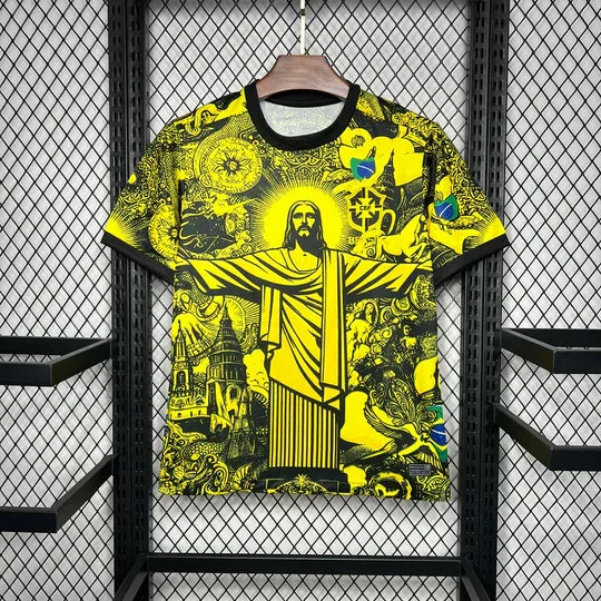 Voetbalshirt Brazilië Concept 2024 Geel