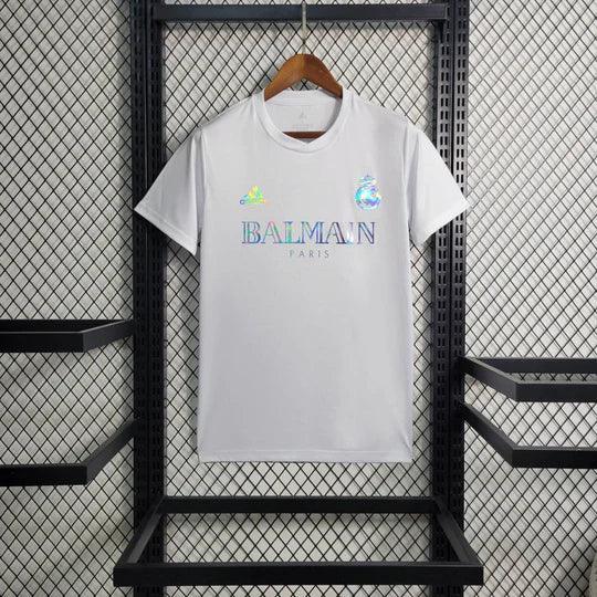 Voetbalshirt Real Madrid voetbal Balmain wit 2023 2024