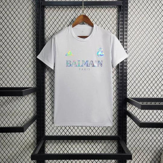 Voetbalshirt Real Madrid voetbal Balmain wit 2023 2024