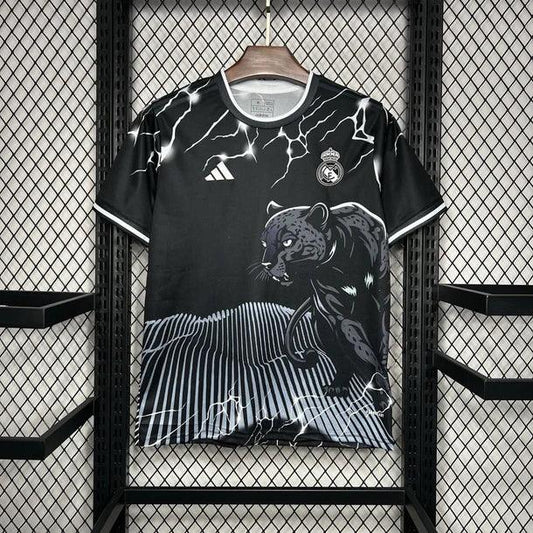 Voetbalshirt Real Madrid Zwart & Grijs Panther 2024/25