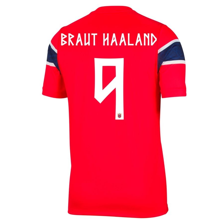 Maillot Norvège Domicile 2026 Haaland 9 côté