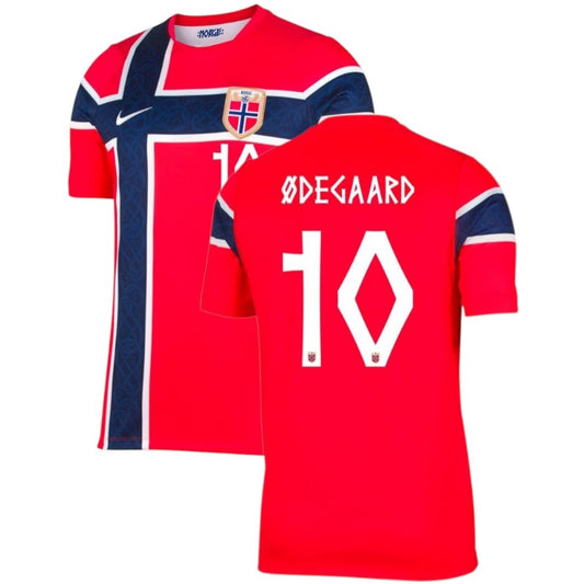 Maillot Norvège Domicile 2026 Odegaard 8 face