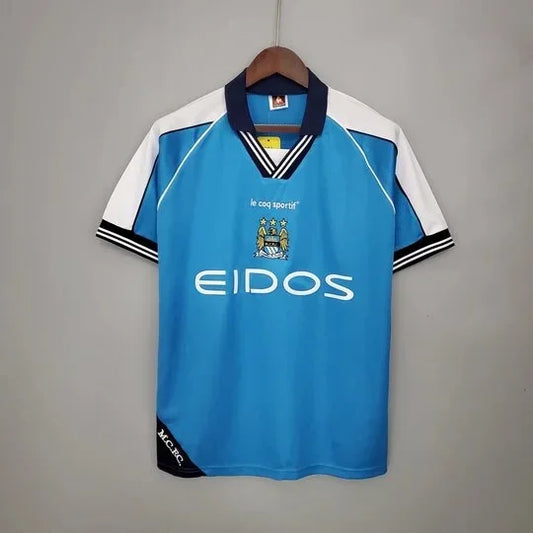 Manchester City Voetbalshirt Retro 99/01