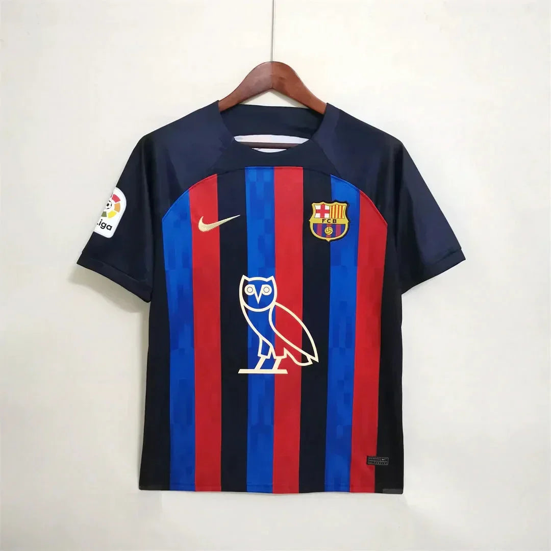Voetbalshirt Barcelona2022 2023 Speciale Drake / Clasico