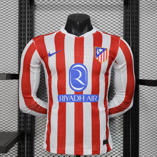 Voetbalshirt Atletico Madrid lange mouw 2025-26