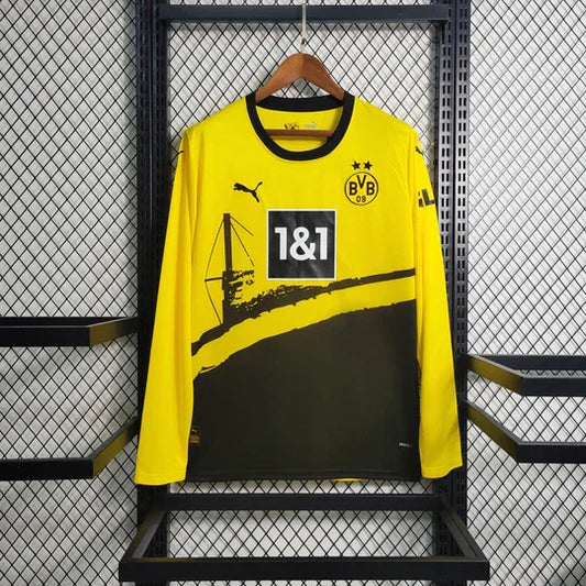 Voetbalshirt Dortmund 2023 2024 Lange Mouw