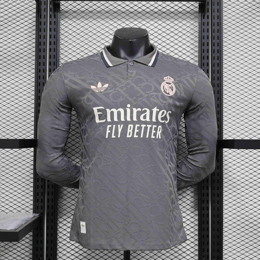 Voetbalshirt Real Madrid lange mouw 2024-25