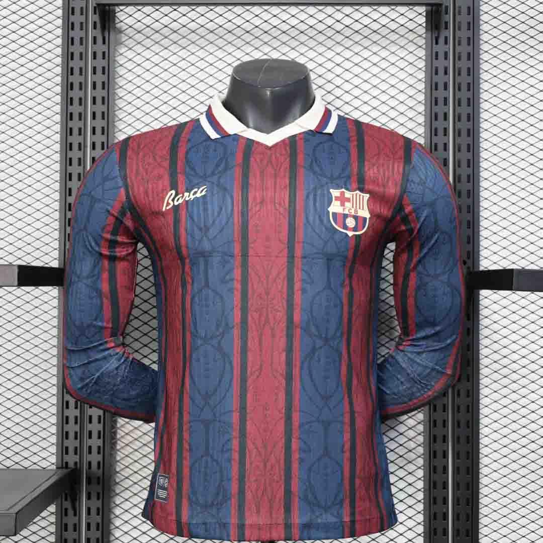 Voetbalshirt FC Barcelona lange mouw concept 2025-26