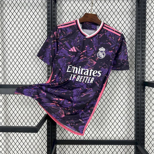 Voetbalshirt Real Madrid voetbal concept roze 2024 2025